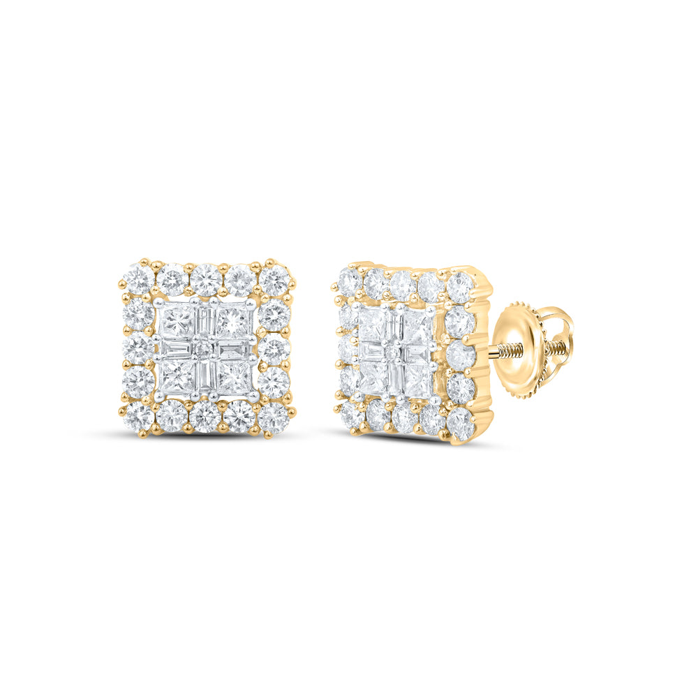 1 1/3CTW-DIA NK FASHION SQUARE EARRING