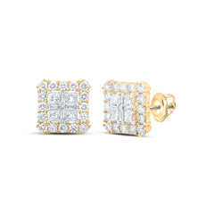 1 1/3CTW-DIA NK FASHION SQUARE EARRING