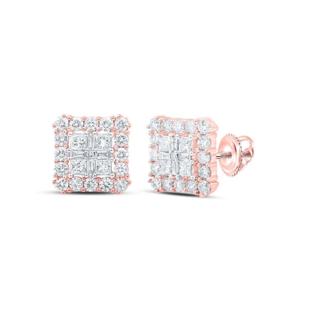 1 1/3CTW-DIA NK FASHION SQUARE EARRING