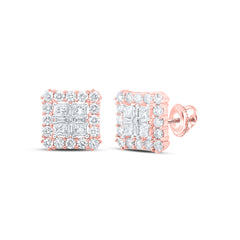 1 1/3CTW-DIA NK FASHION SQUARE EARRING