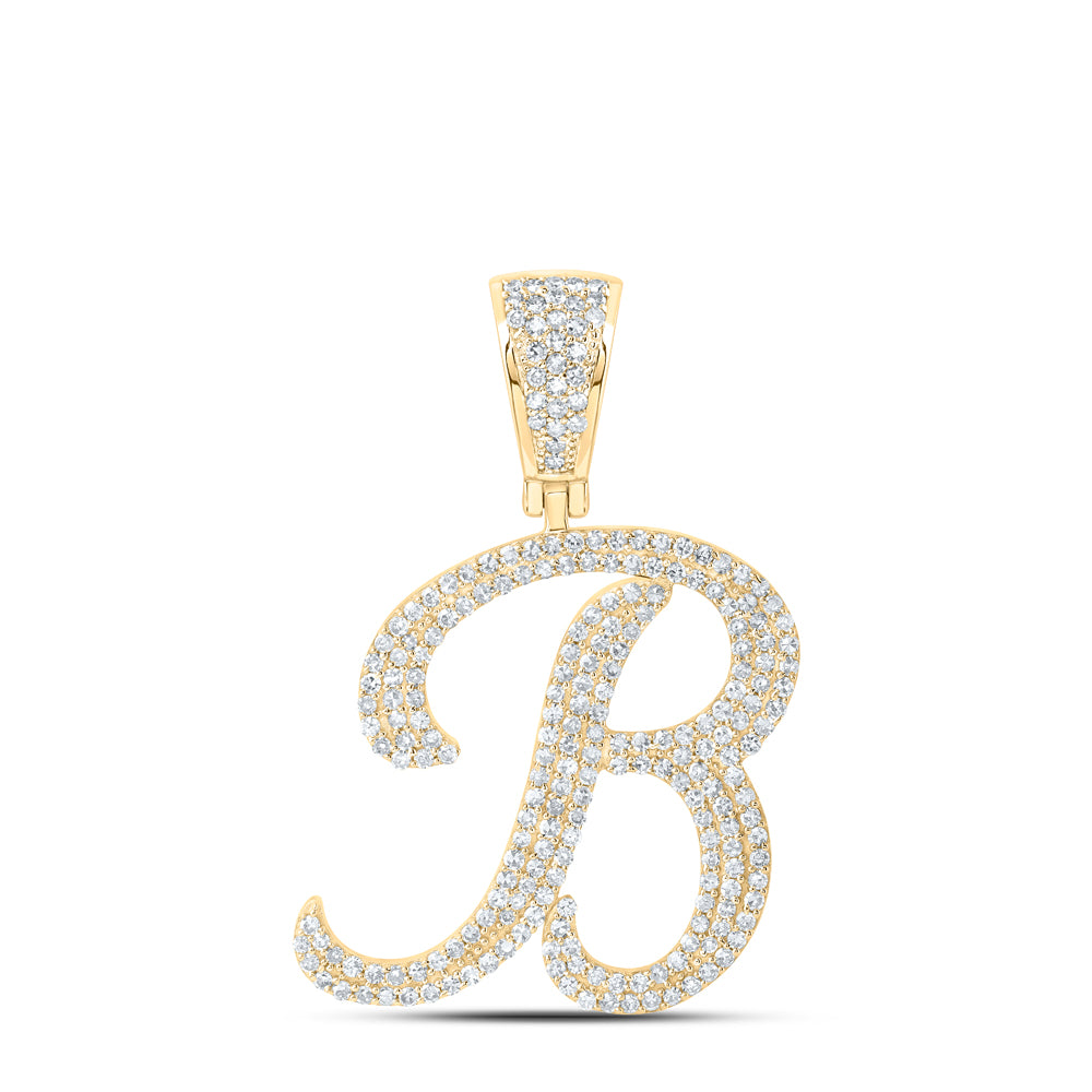 1 CTW-DIA NK INITIAL "B" PENDANT