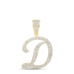 1 CTW-DIA NK INITIAL "D" PENDANT