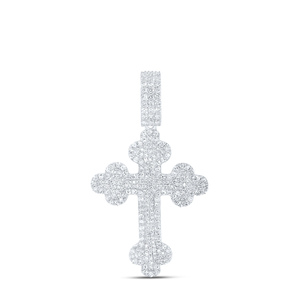 2CTW-DIA NK CROSS MENS CHARM