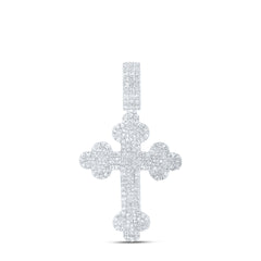 2CTW-DIA NK CROSS MENS CHARM