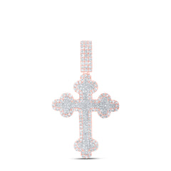 2CTW-DIA NK CROSS MENS CHARM