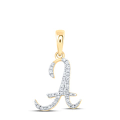 1/10CTW-DIA P1P2 GIFT INITIAL "A" PENDANT