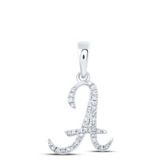 1/10CTW-DIA P1P2 GIFT INITIAL "A" PENDANT