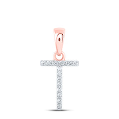 1/20CTW-DIA NK INITIAL "T" PENDANT