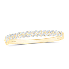 1 5/8CTW-DIA NK (7.50MM) CUBAN CUFF BANGLE