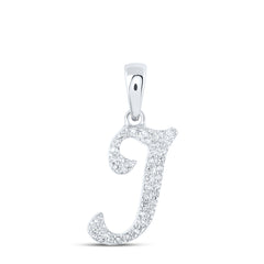 1/8CTW-DIA NK INITIAL "I" PENDANT