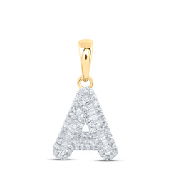 1/3CTW-DIA P1P2 INITIAL "A" PENDANT