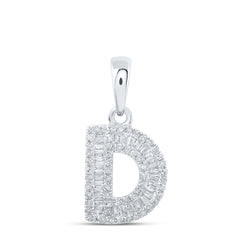 1/3CTW-DIA P1P2 INITIAL "D" PENDANT