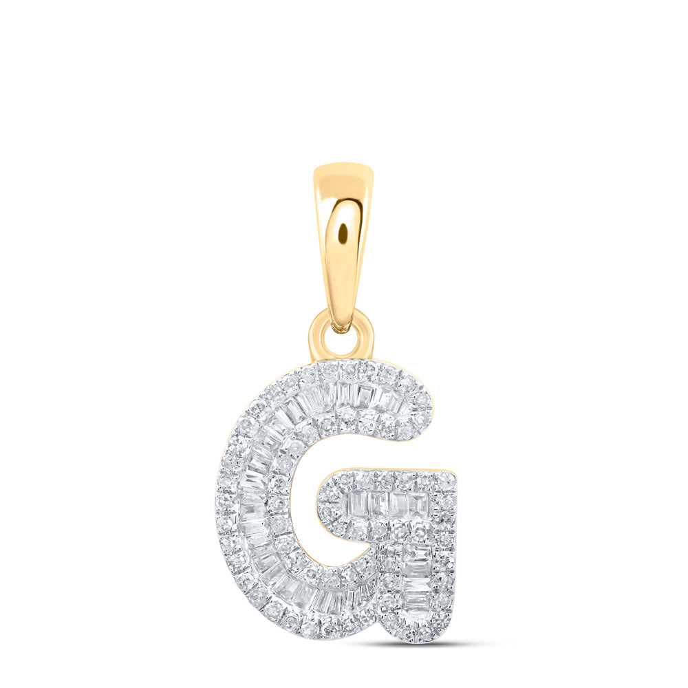 3/8CTW-DIA P1P2 INITIAL "G" PENDANT