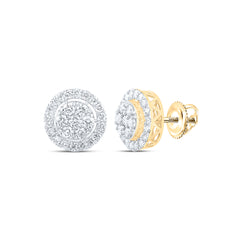1 1/4CTW-DIA NK ROUND SHAPE EARRING