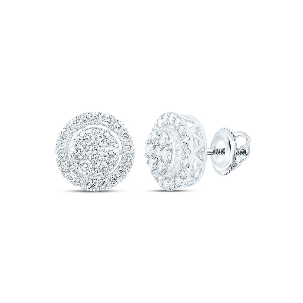 1 1/4CTW-DIA NK ROUND SHAPE EARRING
