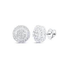 1 1/4CTW-DIA NK ROUND SHAPE EARRING