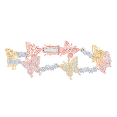 2 5/8CTW-DIA CN FASHION BUTTERFLY BRACELET (7 INCH)
