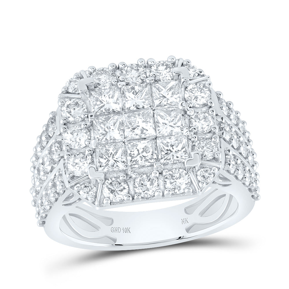 3 CTW-DIA NK LADIES RING