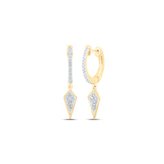 1/6CTW-DIA NK HOOPS EARRING