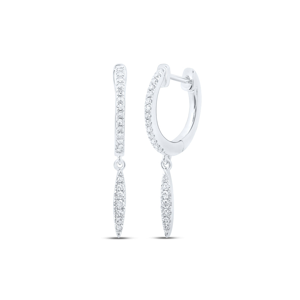 1/6CTW-DIA NK HOOPS EARRING