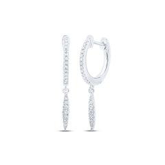 1/6CTW-DIA NK HOOPS EARRING