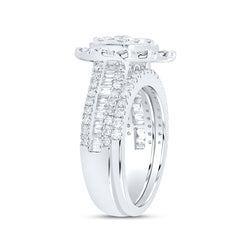 1 1/2CTW-DIA NK HEART BRIDAL SET