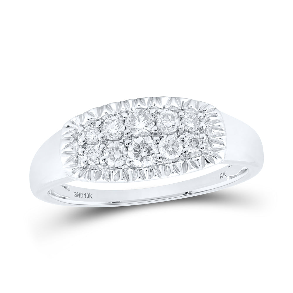1/2CTW-DIA NK MENS RING