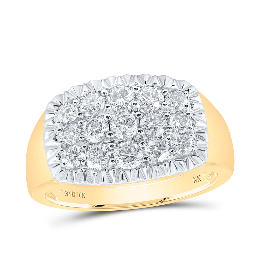 1 1/2CTW-DIA NK MENS RING