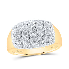 1 1/2CTW-DIA NK MENS RING