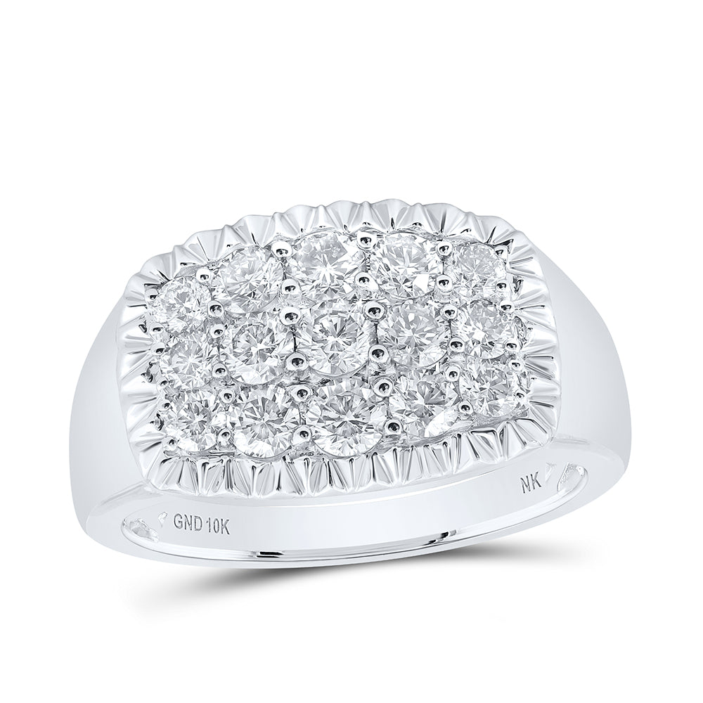 1 1/2CTW-DIA NK MENS RING