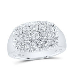 1 1/2CTW-DIA NK MENS RING