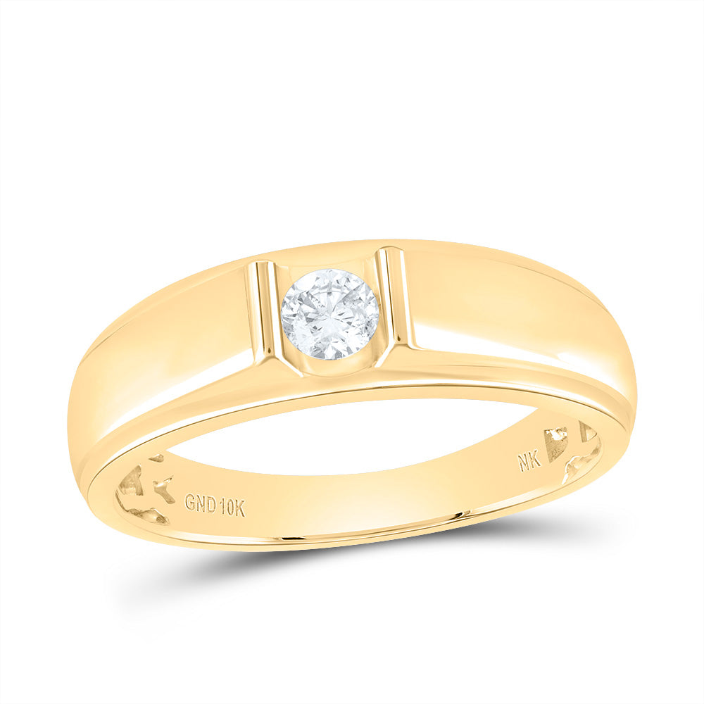 1/4CTW-DIA NK MENS RING