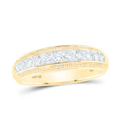 10K Yellow Gold 1/2 CTW-Natural Diamond Mens Ring 4.5 Gram