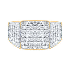 1 1/2CTW-DIA NK MENS RING