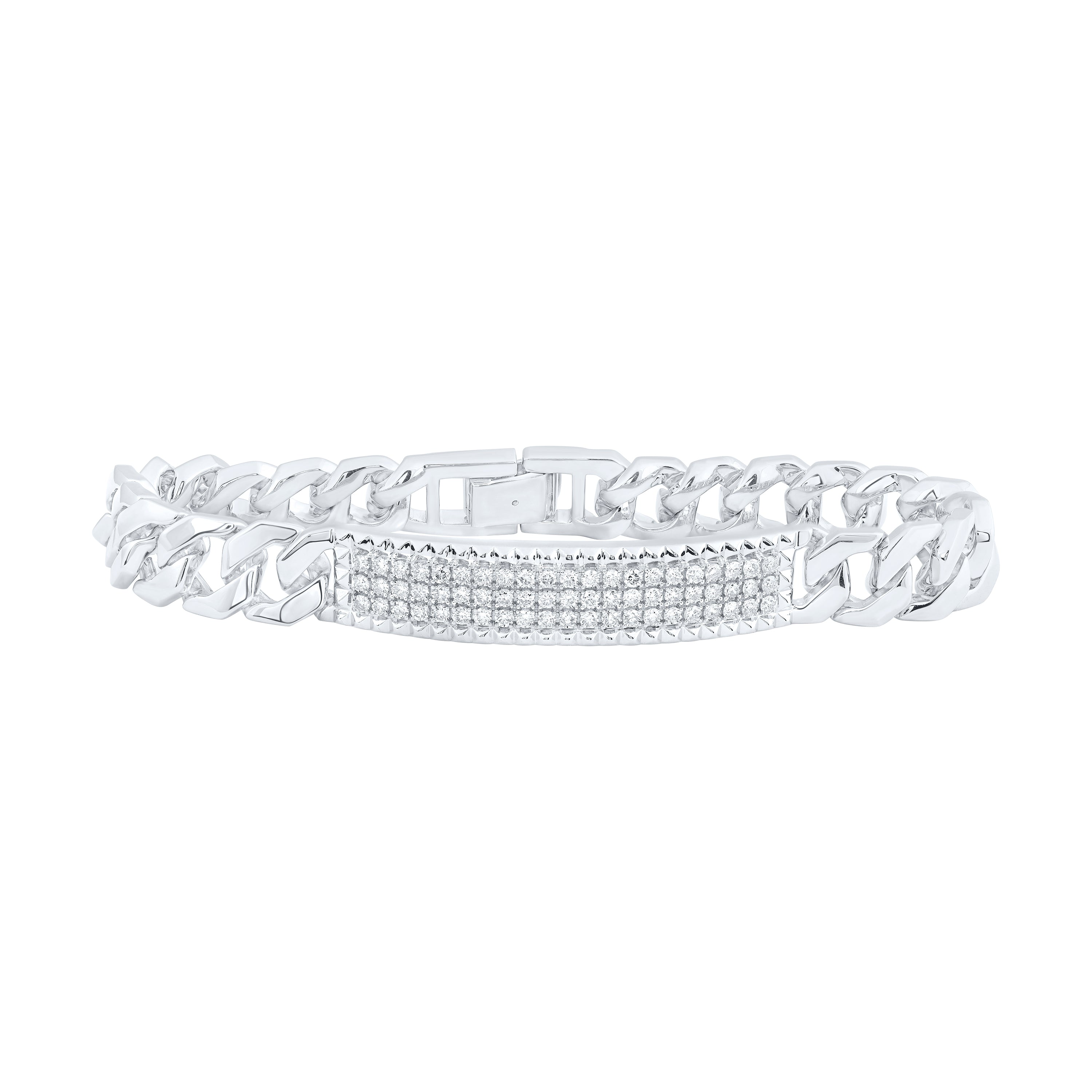 1 1/2CTW-DIA NK MENS BRACELET(8 INCH)