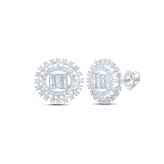 7/8CTW-DIA NKE TRENDY  ROUND EARRING