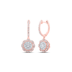 3/4CTW-DIA NK DANGLING EARRING