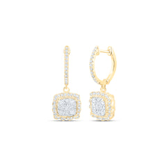 7/8CTW-DIA NK DANGLING EARRING