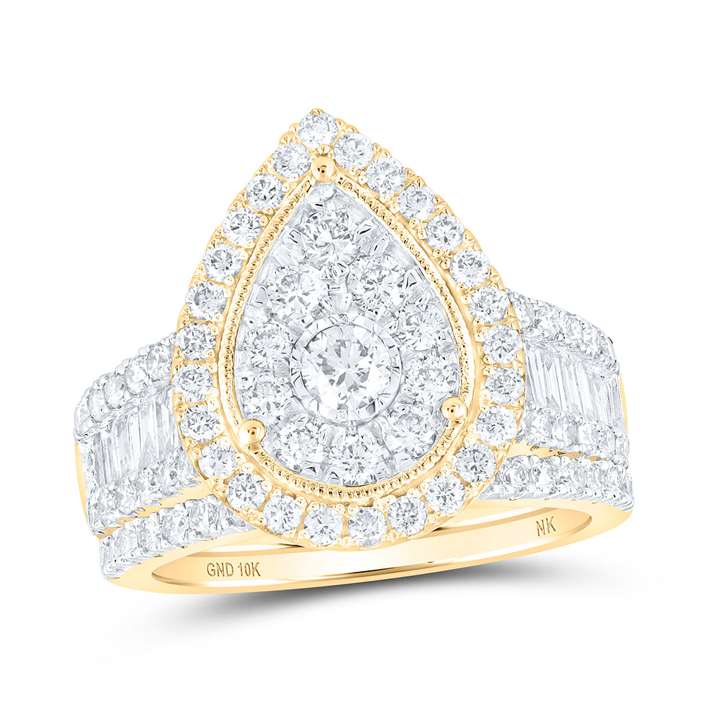 2CTW-DIA NK BRIDAL SET