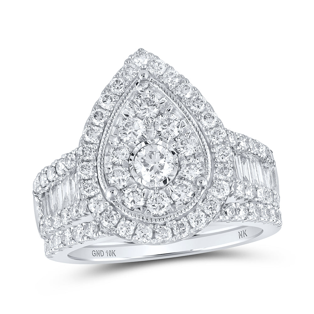 2CTW-DIA NK BRIDAL SET