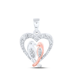 1/8CTW-DIA NK MOM HEART PENDANT