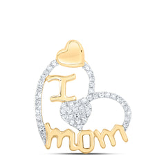 1/4CTW-DIA P1P2 GIFT I ? MOM HEART PENDANT