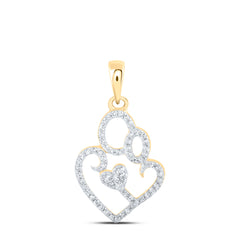 1/8CTW-DIA NK MOM HEART PENDANT