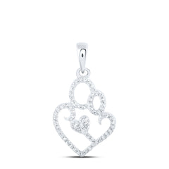 1/8CTW-DIA NK MOM HEART PENDANT