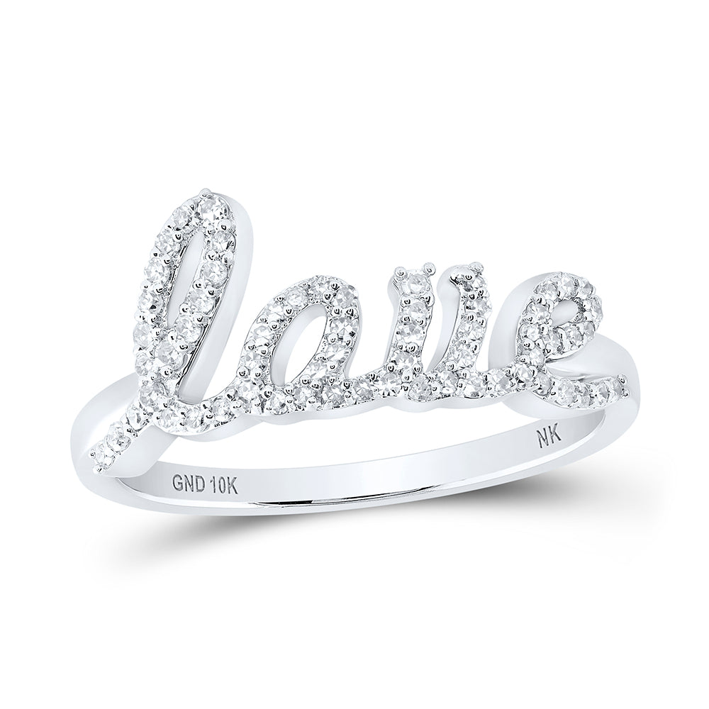 1/4CTW-DIA NK LOVE RING