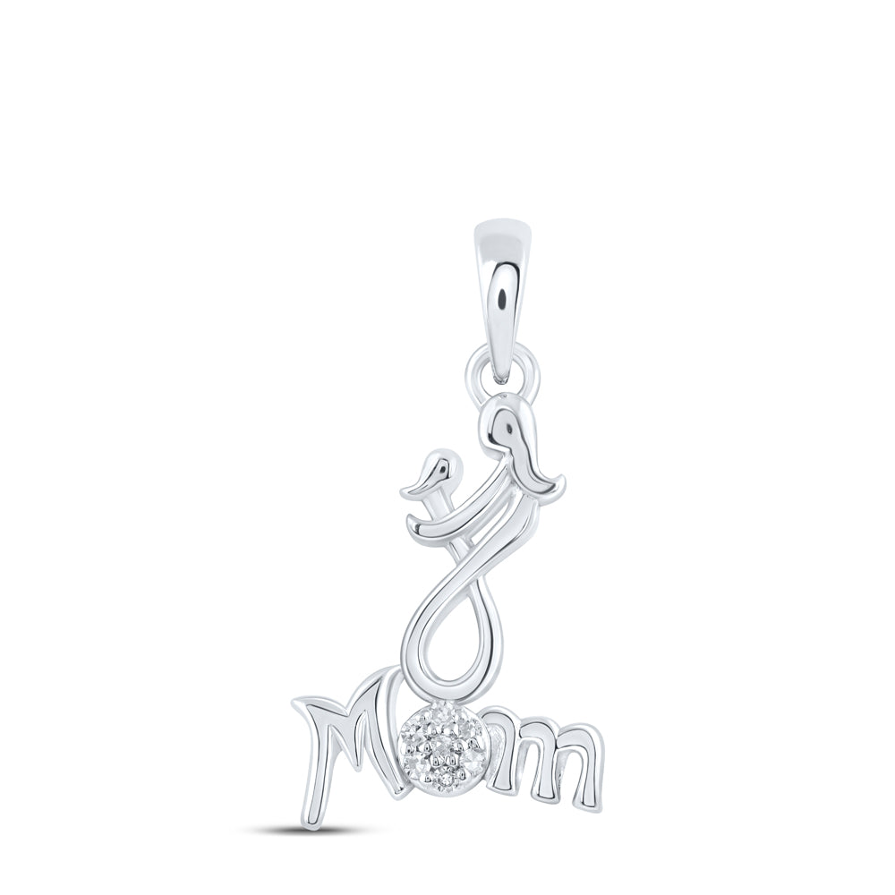 0.03CTW-DIA NK MOM PENDANT