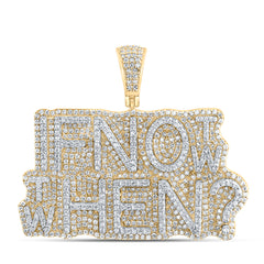 2 5/8CTW-DIA NK ÃIF NOT NOW THEN WHENÄ MENS CHARM