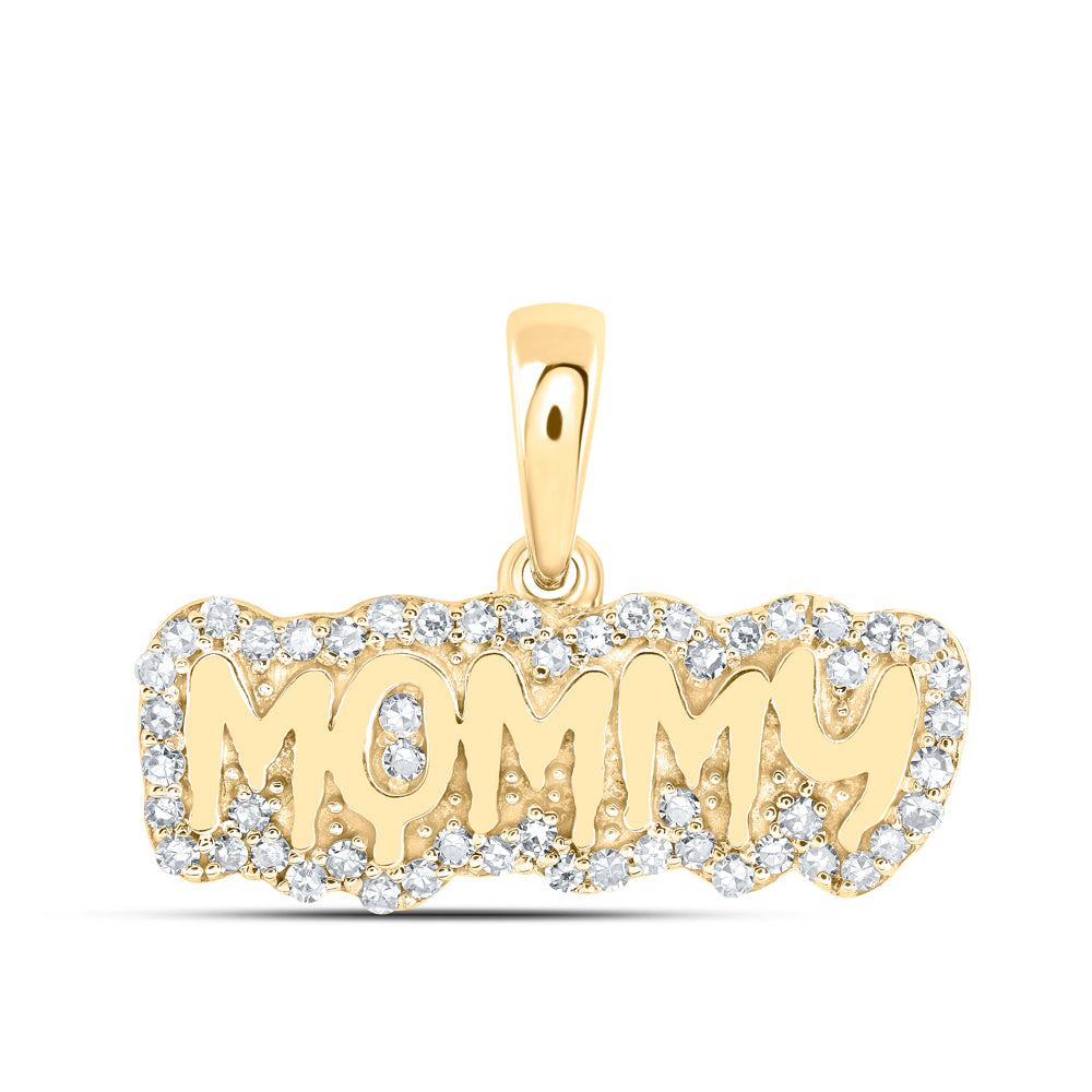 1/5CTW-DIA NK MOMMY PENDANT