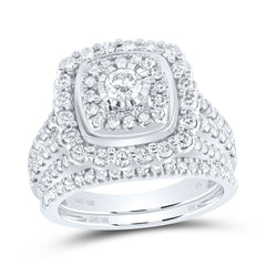 1 3/4CTW-DIA NK 1/5CT-CRD BRIDAL SET