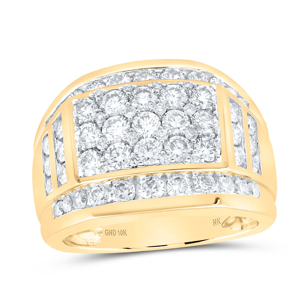 3CTW-DIA NK MENS RING